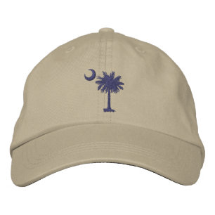 Bestickte Palmetto- und Halbmondkappe (SC-Flag) Baseballkappe