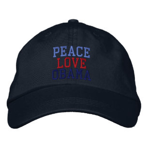 bestickte Peace Liebe Obama Ball Cap Kappe
