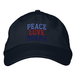 bestickte Peace Liebe Obama Ball Cap Kappe