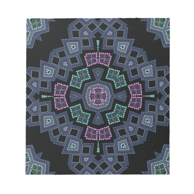 Bestickte Perlen Notizblock (Vorderseite)