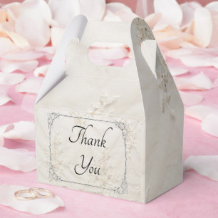 Bestickte Spitzen-Hochzeits-Giebel-Geschenkbox Geschenkschachtel