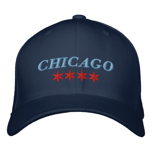 bestickter Hat Chicago Bestickte Baseballkappe (Vorderseite)