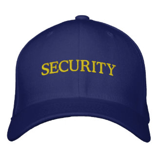 bestickter Navy Blue-Security-Hut Bestickte Baseballkappe
