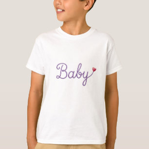 Besticktes Babyherz T-Shirt
