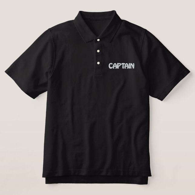 besticktes CAPTAIN-Shirt - ZOLLBAR (Design Front)