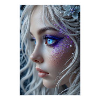 besticktes Himmelportrait Poster