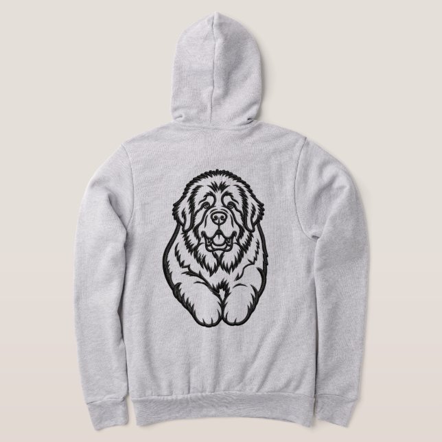 Besticktes Neufundländer-Emblem Hoodie (AblageHinten)