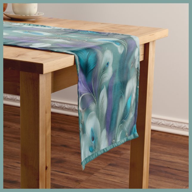Besticktes Schloss Kurzer Tischläufer (Embroidered Castle Short Table Runner
)