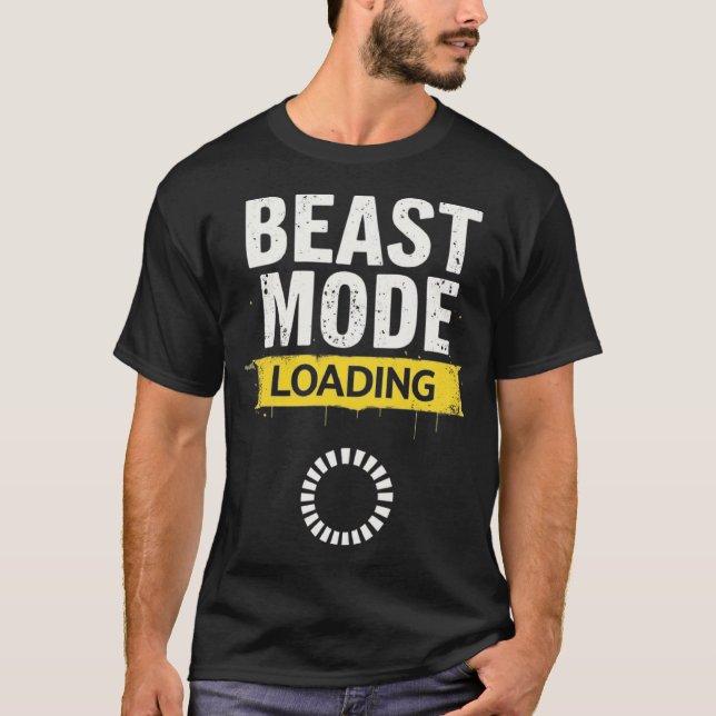 Bestickungsmodus - Motivierend Gym & Gaming T-Shirt (Vorderseite)