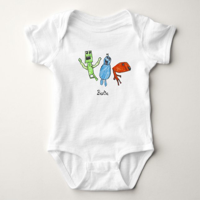 Bestie4You Baby Bodysuit Baby Strampler (Vorderseite)