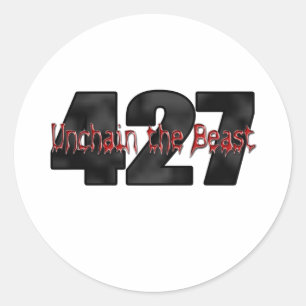 Bestie 427 Großblock Runder Aufkleber