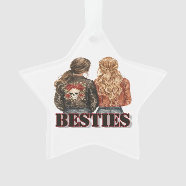 Bestie Akylic Ornament (Vorderseite)