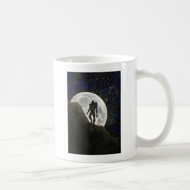Bestie bei Vollmond Tasse (Rechts)