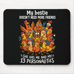 Bestie braucht keine weiteren Freunde, sie hat 13 Mousepad