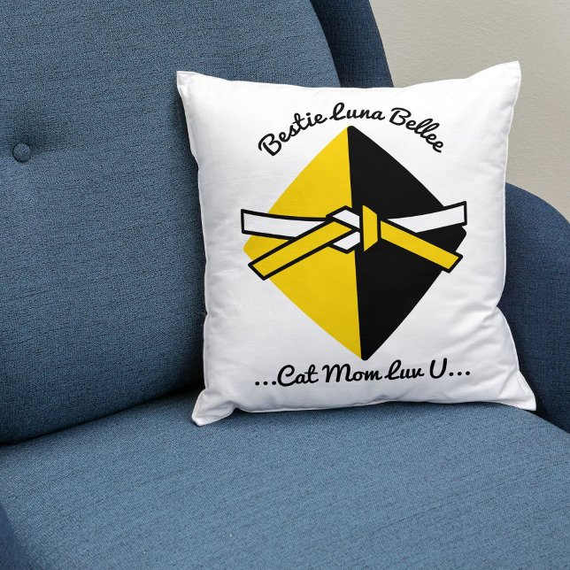 Bestie Cat Mama Personalisierte Niedliche Liebe Zi Kissen (Von Creator hochgeladen)