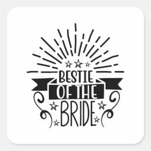 Bestie der Brücke Quadratischer Aufkleber