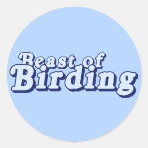 Bestie der Vogelbeobachtung Runder Aufkleber