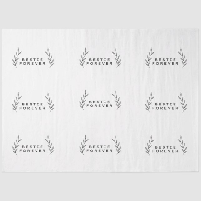 Bestie Forever Tissue Paper Seidenpapier (Vorderseite)