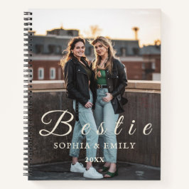 Bestie Foto Collage Notebook - Namen & Jahr Notizbuch