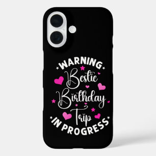 Bestie Geburtstagsreise in Progress Freunde Herz iPhone 16 Hülle