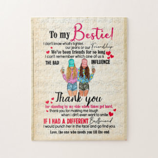 Bestie Geschenke | Brief an meine Bestie Vielen Da Puzzle