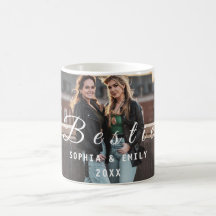 Bestie-Kollage-Tasse – Benutzerdefinierte Fotos, N