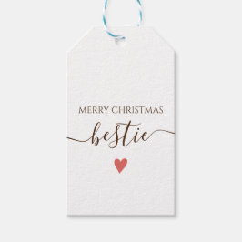 Bestie Merry Chirstmas Card Geschenkanhänger