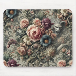 Bestie of the Interstice - Gotisches Blumendesign Mousepad