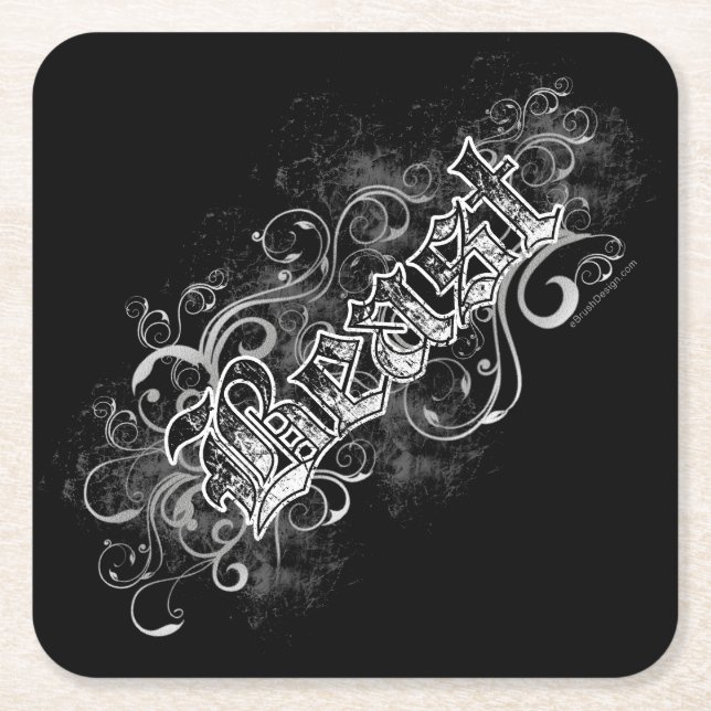 Bestie Rechteckiger Pappuntersetzer (Vorderseite)