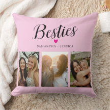 BESTIE Rosa Fotocollage & Namen