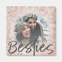 Bestie Rose Gold Glitzer Sparkone Foto
