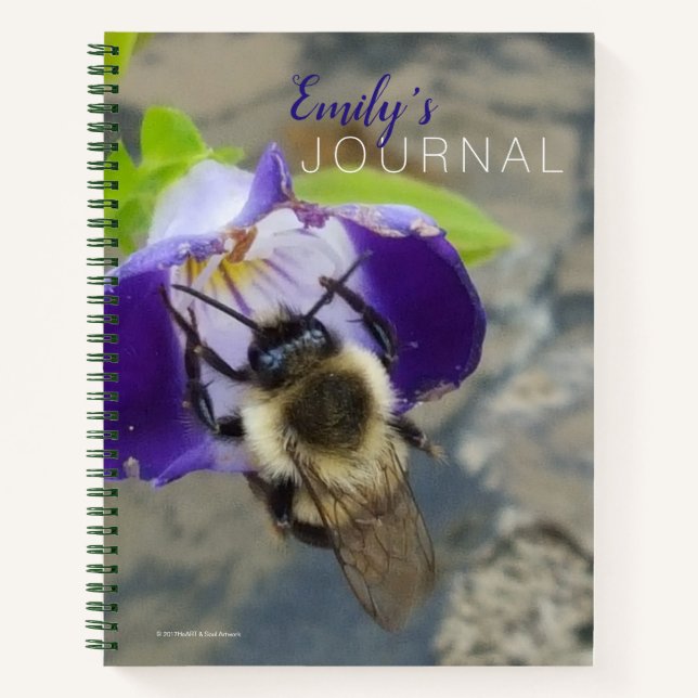Bestie und Lila Blume Notizbuch (Vorderseite)