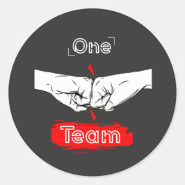 Bestien finden Sie in True Friendship & Loyal part Runder Aufkleber