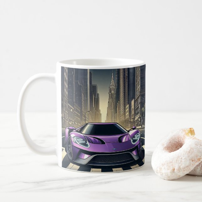 Bestien-Modus Ein / Geschenk für Motorradfahrer Kaffeetasse (Mit Donut)