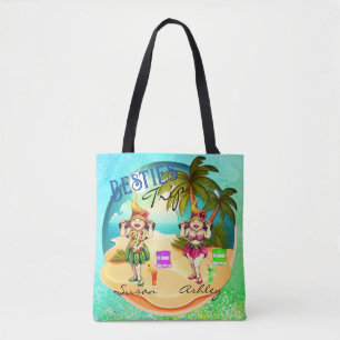 Bestienreise Sommerstrand blau personalisiert