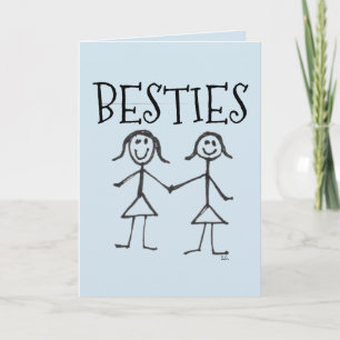 BESTIES BBF GRUßKARTEN ICH DENKE AN EUCH FEIERTAGSKARTE