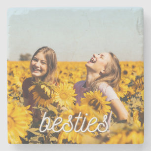 Besties Best Friend Friendship Foto Stone Unterset Steinuntersetzer