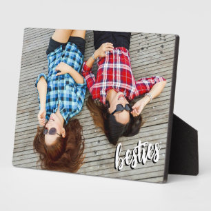 Besties   Best Friend Script-Foto Fotoplatte