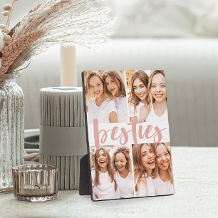 Besties Best Friends 4 Foto Collage Plaque Fotoplatte