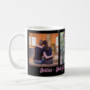Besties Best Friends Forever 3 Foto Collage Kaffeetasse