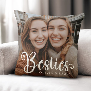 Besties best friends individuellen Namens Foto Kissen
