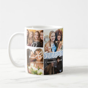 Besties   Best Friends Personalisiert Names Foto Kaffeetasse