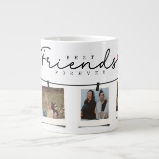 Besties Best Friends Personalized Gift Photo Jumbo-Tasse