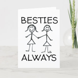 BESTIES BESTE FREUNDIN GIRLFRIENDS GEBURTSTAG GREE FEIERTAGSKARTE