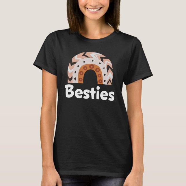 Besties BESTE FREUNDIN Herzstück T-Shirt (Vorderseite)
