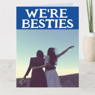 BESTIES BFF WIE LUCY & ETHEL HALLO-GRUßKARTE KARTE