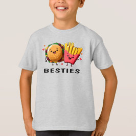 Besties Cheeseburger and Friends Best Friends T-Shirt