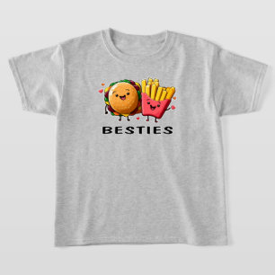 Besties Cheeseburger and Friends Best Friends T-Shirt
