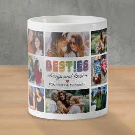 Besties farbenfrohe Fotomaterial Kaffeetasse