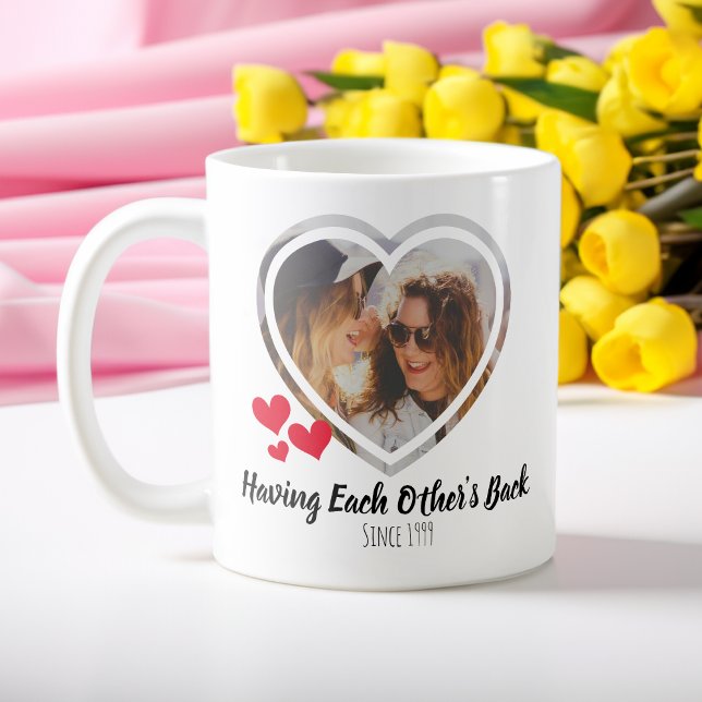 Besties for Life - by SL - Hearts Foto Kaffeetasse (Von Creator hochgeladen)